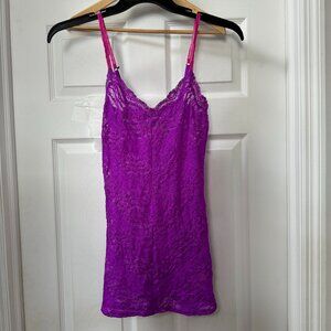 Free People Intimately Purple Pink Lace Chemise Slip Lingerie Size Small